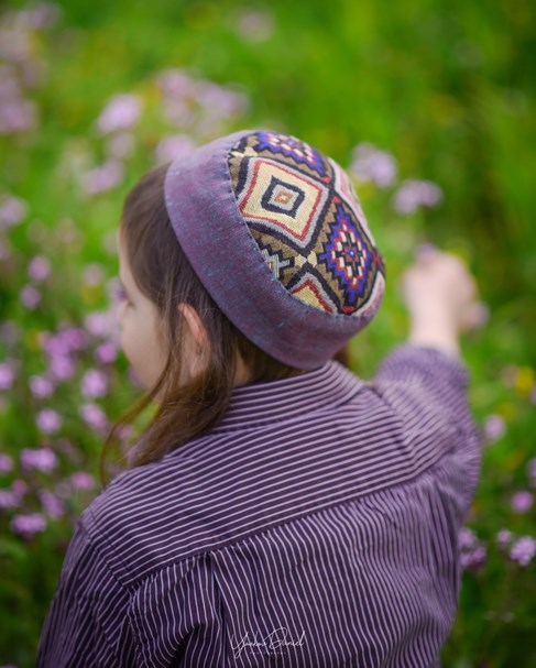תרבוש סגול מעוינים